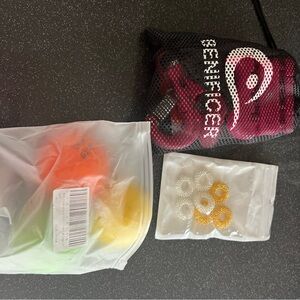 Benefit Mesh Bag with Colorful Accessories